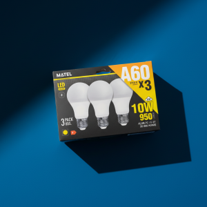 Pack 3 Bombillas A60 10W LED